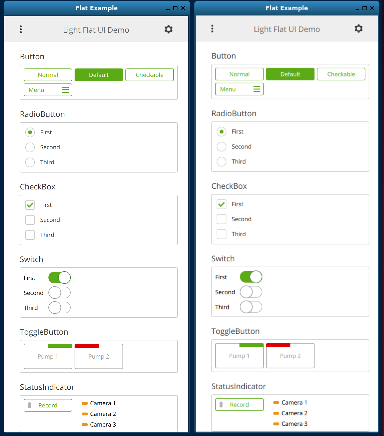I should hurry and publish this blog before 'flat' goes out of style. high-dpi and normal-dpi rendered Flat style demo